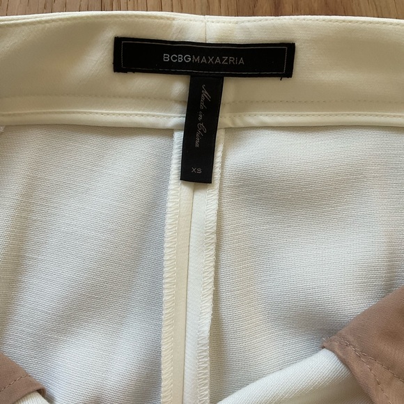 BCBG MAXAZRIA Ivory Slim Leg Pant, Size X-Small - Picture 4 of 10